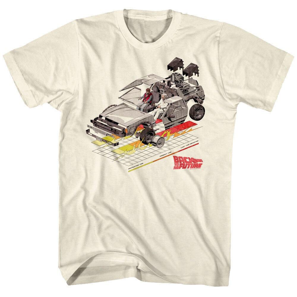 Back to The Future Deconstructed DeLorean Men T Shirt M