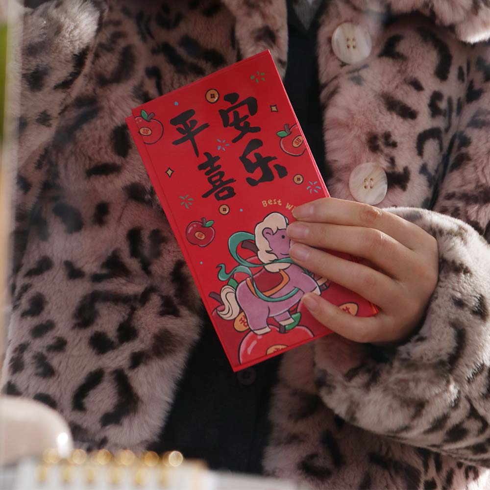6pcs Paper 2026 Money Envelope Traditional Style Lucky Money Bag Lucky Red Pockets  Spring Festival