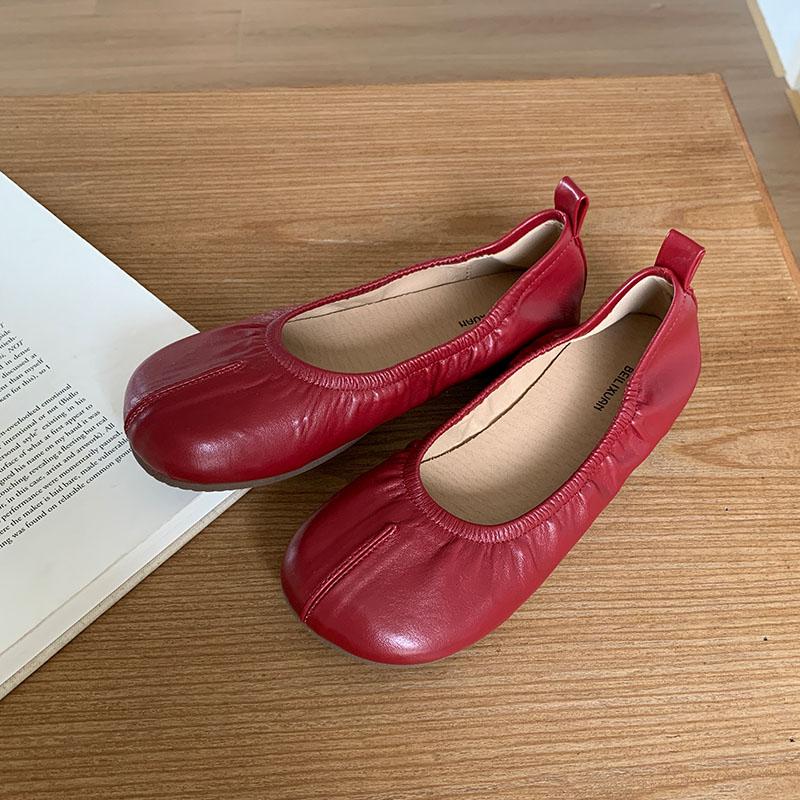 Fashion Fashion Round Toe Women Ballet Flats Dance Shoes New In Summer Spring Female Shallow Footwear Ladies Flats Slip On Shoes