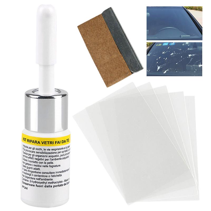 Car Glass Repair Fluid Windshield Crack Repair Tool DIY Crack Glass Filler Durable Resin Based Windscreen Repair Kit Dropship