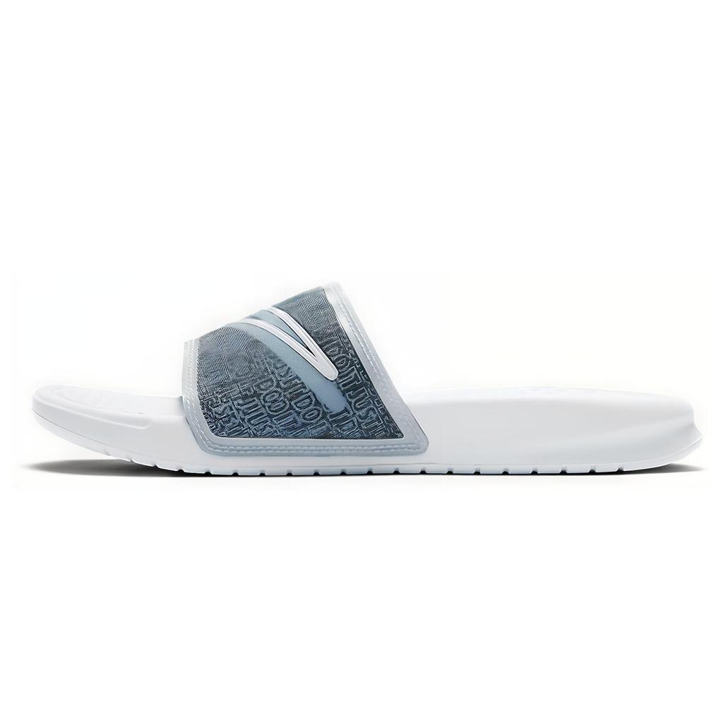 New Nike Benassi Lx White Blue Slippers 'White Blue' Women's BQ5173-100
