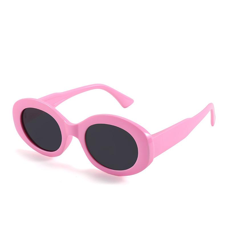 Stylish Polarized Childrens Sunglasses Oval Frame Summer Outdoor Uv Protection