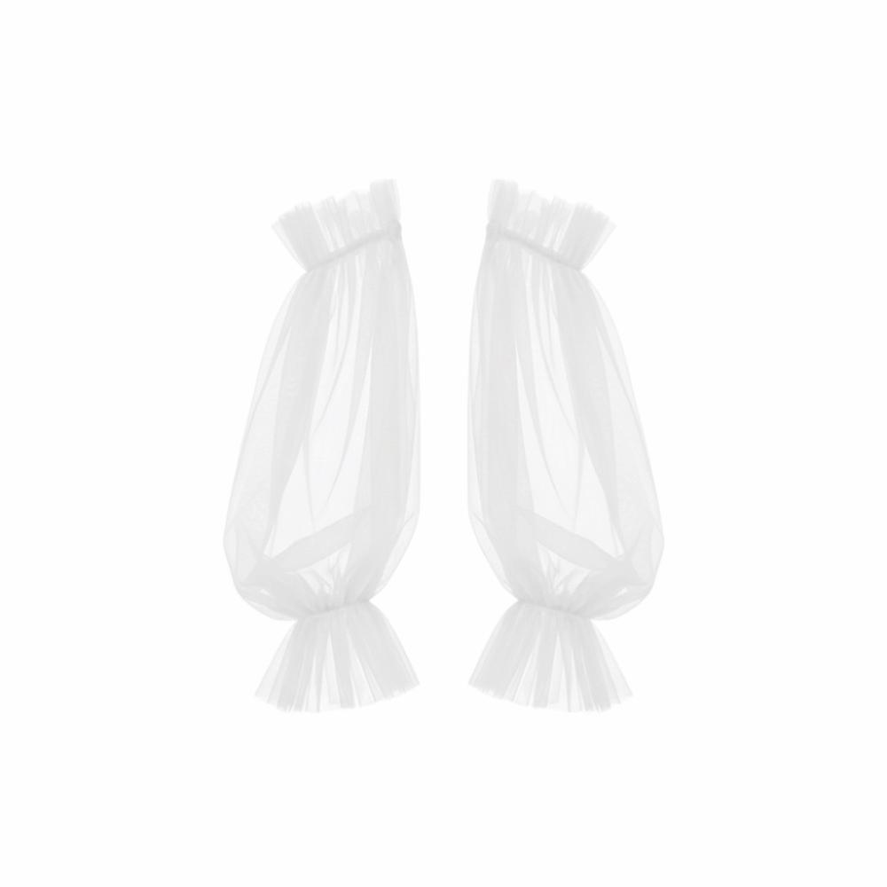 Solid Color Bride Wedding Gloves Wedding Dress Detachable Tulle Dress Removable Sleeve Party