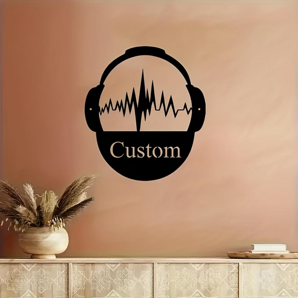 Exclusive Handmade Vintage Metal Wall Art Custom Gaming Musician Name Youth Room Multipurpose Decor