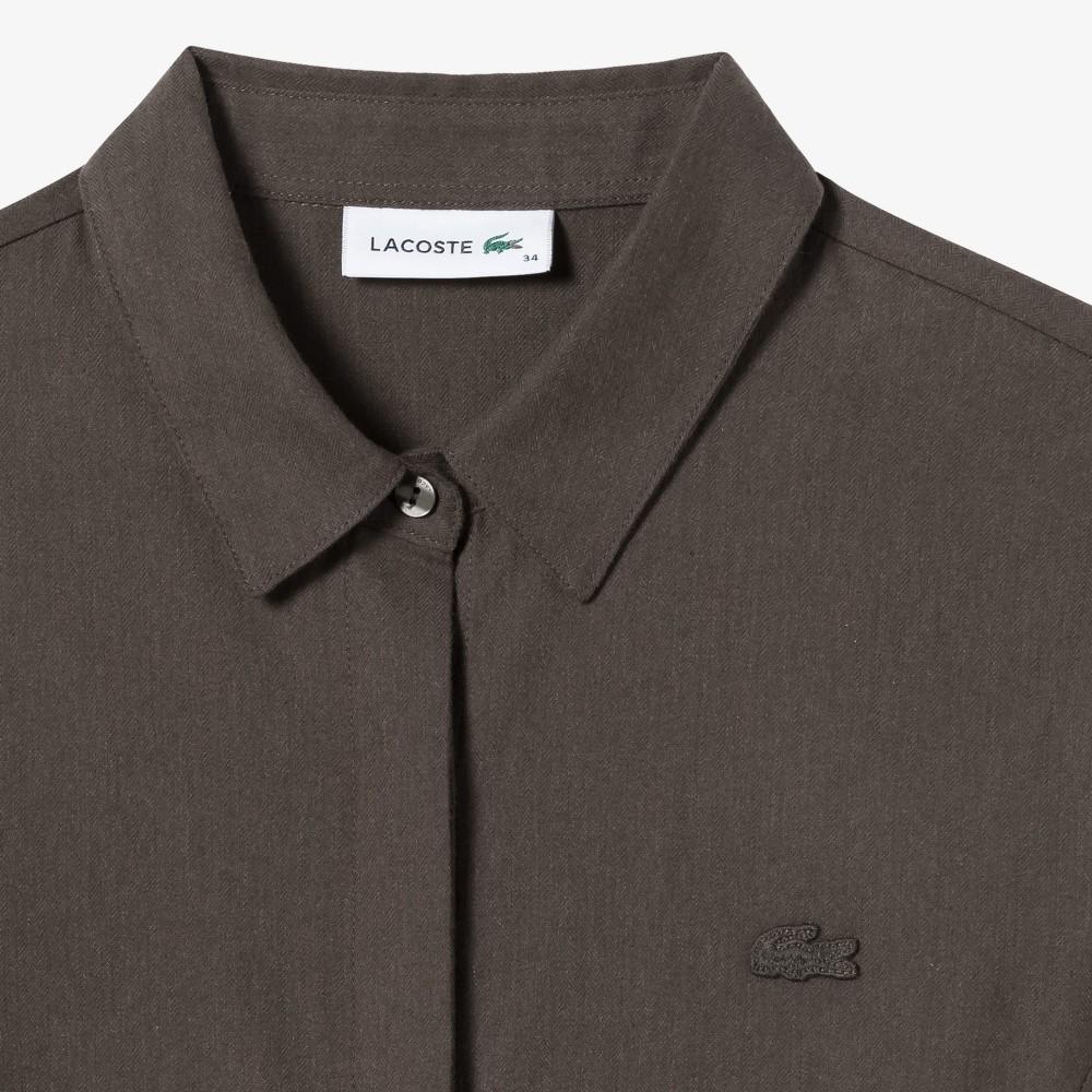 [Lacoste] Women's Flannel Woven Long Dress EF896E-54NSIX