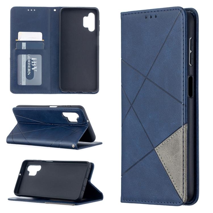 

For Samsung Galaxy A32 5G Prismatic Invisible Magnetic Horizontal Flip Leather Case with Holder & Card Slots & Photo Frame(Black) For Samsung Galaxy A32 5G синий