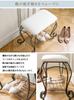 Miyatake Manufacturing Stool Chair Storage White Width 51 x Depth 31 x Height 42cm Celestia Stylish Low BCW-5030