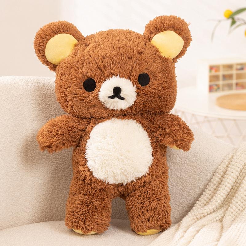 Rilakkuma Kuscheltier Plüsch Teddybär Spielzeug Peluche Kawaii Anime Kuscheltier Cartoon Weich Zimmerdekoration Süßes Geburtstags-Weihnachtsgeschenk