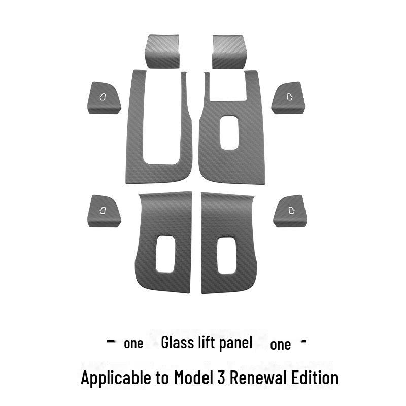 Tesla Model 3 Carbon Fiber Dashboard Patch – Highland 3 Full Car Accessory