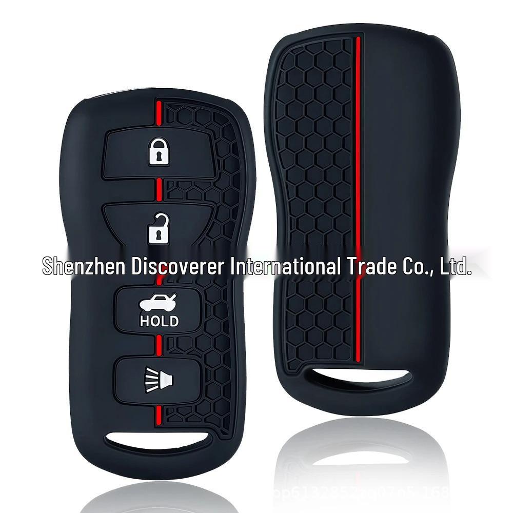 Soft Silicone Key Shell for Infiniti FX35, QX56, and Nissan Tiida, Qashqai, T30, Sylphy - Cross-border Hot Sale