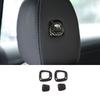 Fit For Benz GLB -22 Carbon Fiber Style Seat Headrest Button Ring Cover Trim