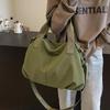 Jednobarevné Nylonové Brašny přes rameno se zipem Vysoce kvalitní Vnitřní Kapsy pro Ženy Crossbody tašky se šitím