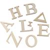 Wooden Greek alphabet Log color Blank letters Art deco Wooden decoration  Crafts