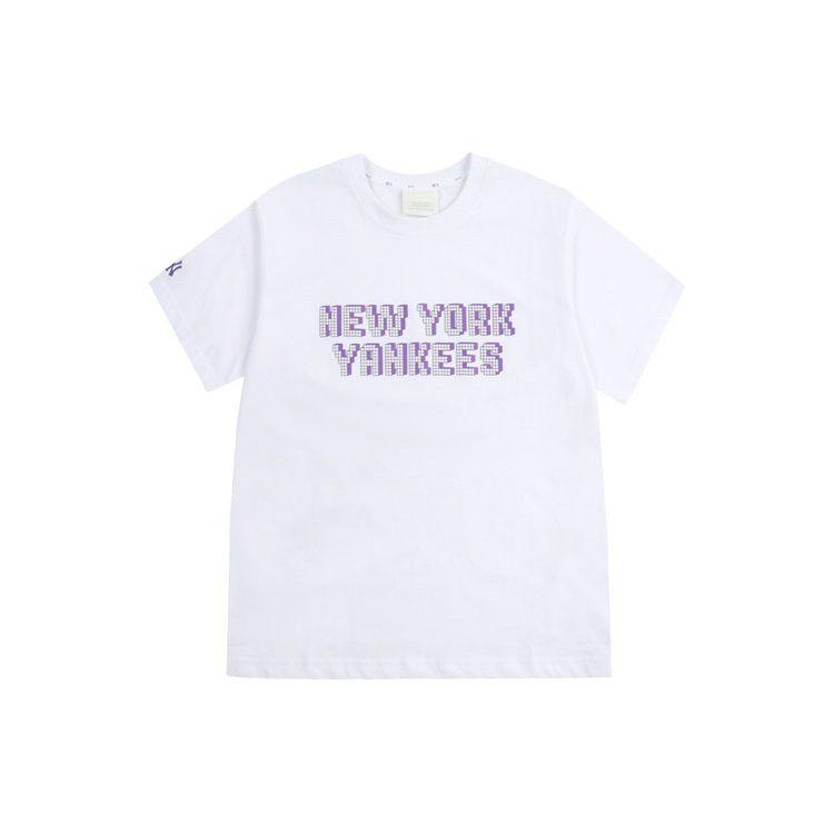 MLB T Shirts Unisex White Crew Neck Moderate Straight Fit 31TSN4131-50W