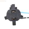 1Pcs H7 Car Bulb Socket Lamp Holder Copper Wire Double Hole Plug Triangle Circle Light Bulb Socket for Vehicle