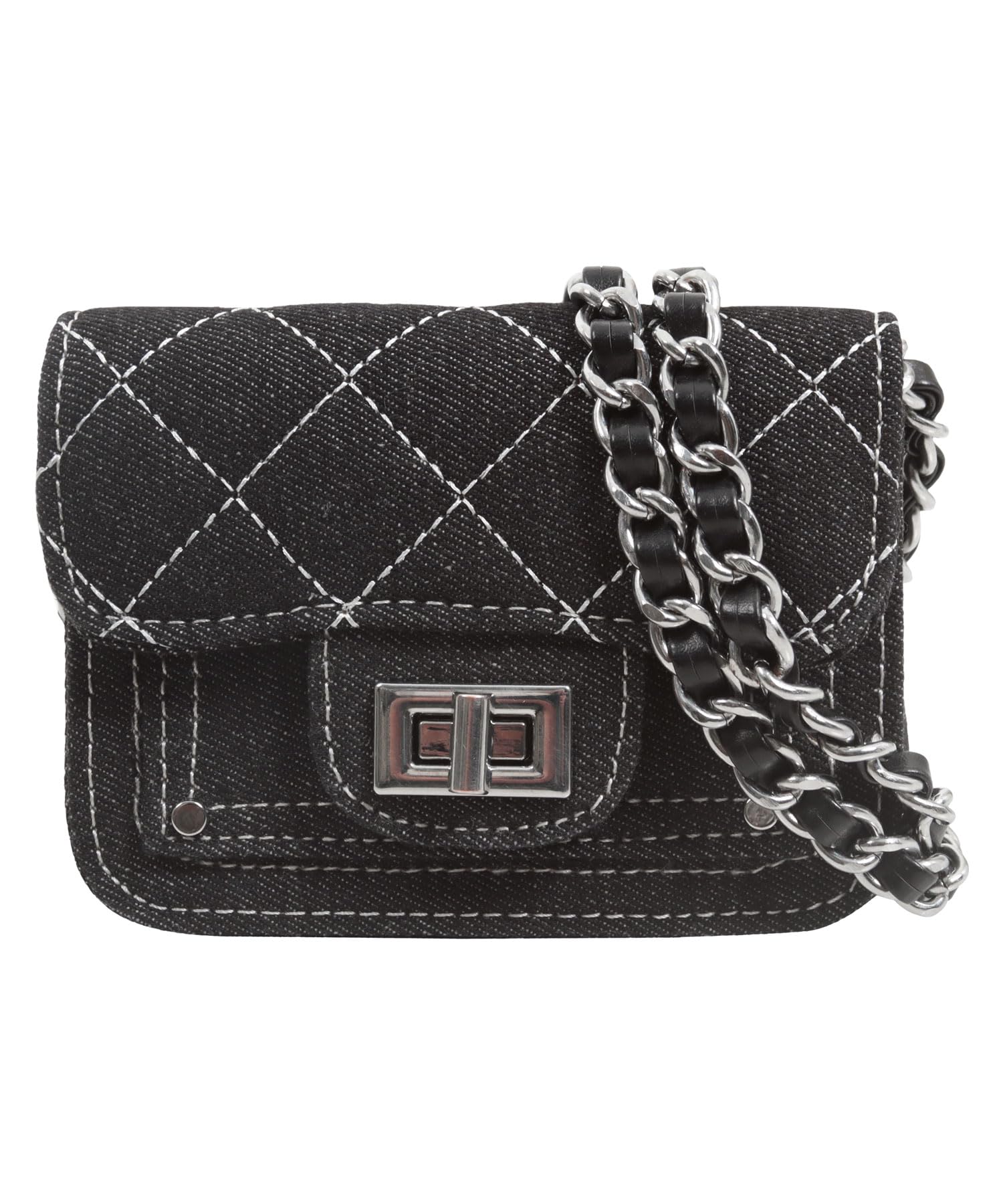 

Сумка-кроссбоди Kobe Lettuce, Сумка на цепочке, Мини-сумка из денима, Модная, Карман, Лето, Летняя одежда [B1619], Один размер, Черный