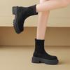 ZHR 2024 New Winter Stretch Boots: Short, Thick-Soled, Velvet-Lined, Trendy, Tall & Slimming Design.
