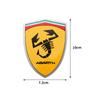 1/2pcs Car Styling 3D Aluminum ABARTH Scorpion Badge Sticker Body Trunk Decoration For Fiat 500 Punto Stilo Ducato Palio Pondo