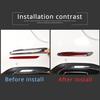 Chrome ABS Rear Fog Light Frame Decorative Trim For Benz C Class W206 -