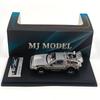 MJ 1:64 Back To The Future Time Machine DMC-12 Delorean Diecast Alloy Model Car Static Collection Decorated Holiday Gifts Toys