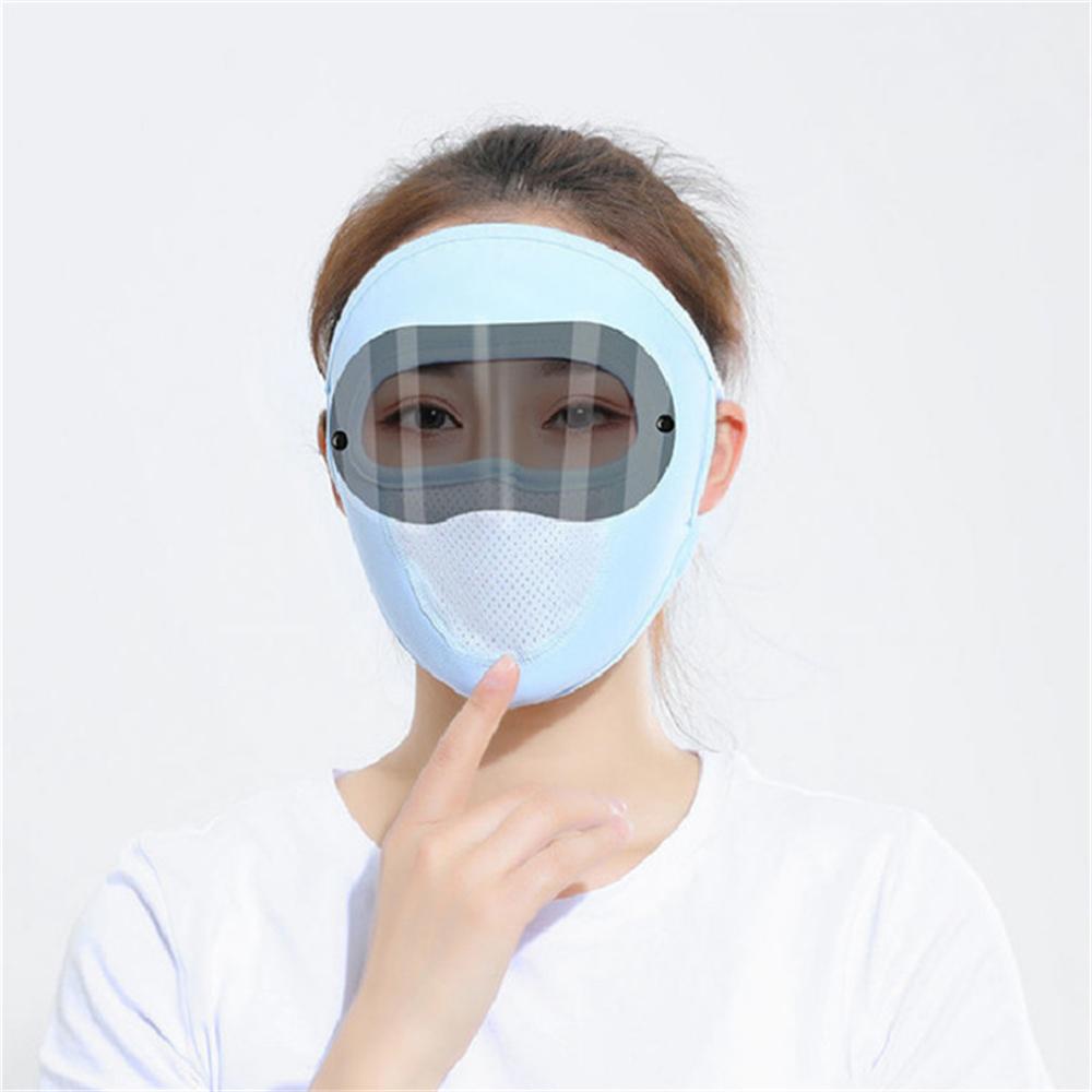 

Special Dustproof Sumer Cycling Anti-sunburn Mouse Masks with Goggles Face Mask Eye Protection Two Lens/Blue