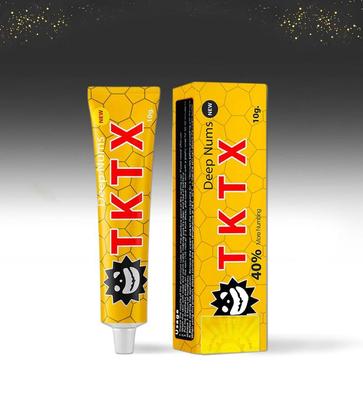 TKTX Topical Anaesthetic 40% Numbing Cream 10g For Tattoo Body Art Gel Yellow