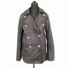 MACPHEE by Tomorrowland Sheepskin Leather Coat Dark Brown Women’s M/38 Double-Breasted