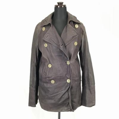 MACPHEE by Tomorrowland Sheepskin Leather Coat Dark Brown Women’s M/38 Double-Breasted(USED)