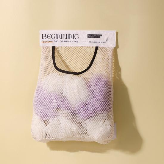 1/2Pcs Wall Garbage Mount Mesh Bag Adhesive Plastic Bag Organizer Holder