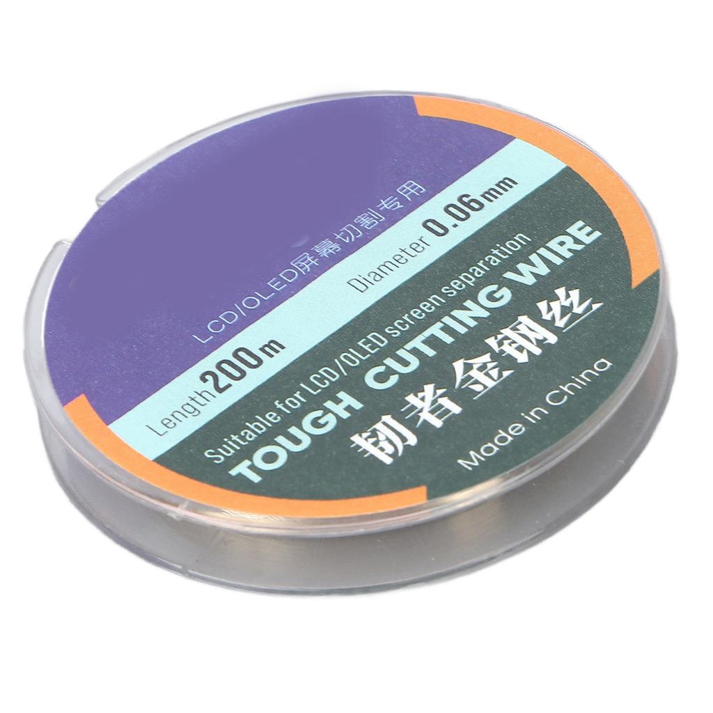 200M Phone LCD Screen Cutting Line High Hardness Steel Phone LCD Screen Separating Wire0.06mm