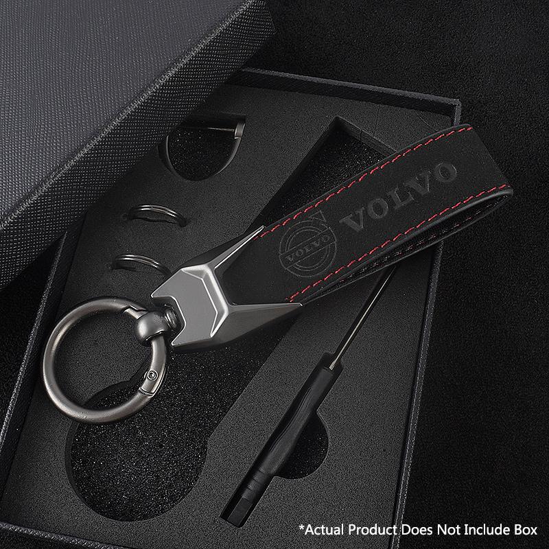 mrjvb7 Car Keychain Keyring Chain Hanging Pendant Fob Gifts For Volvo Xc60 Xc90 V40 V60 S60 V50 V90 S80 C40 XC40 V70 XC70 C30 Accessory
