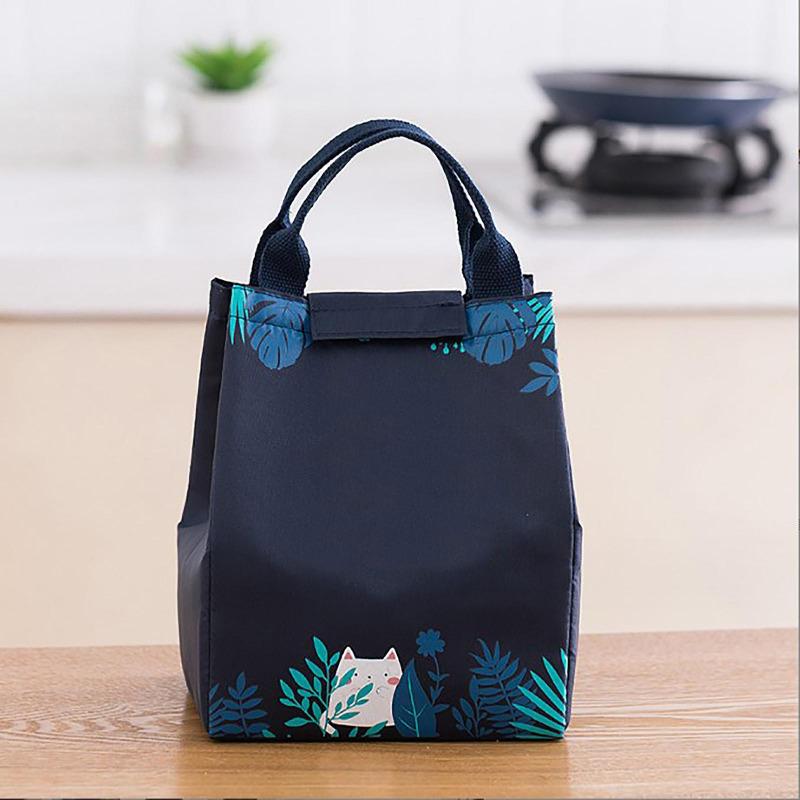 Insulated Lunch Bag Thickened Oxford Cloth Inner Aluminum Film Large Capacity Thermal Lunch Cooler