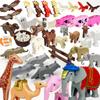 MOC Urban Zoo Model Farm Scene Building Block Accessories Owl Sheep Wolf Pig Flamingo Elephant Camel Children Brick Toy Gift R69