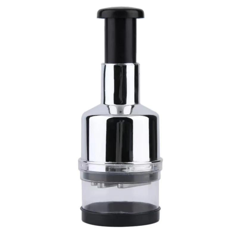 Manual Onion Chopper Stainless Steel Garlic Presser Food Crusher Cutter Meat Mincer Hand Press for Vegetable Kitchen Tool