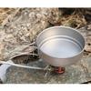 Heavy Type Camping Dish Outdoor Dinnerware Folding Handle Picnics Plate Dish for Backpackers Campers