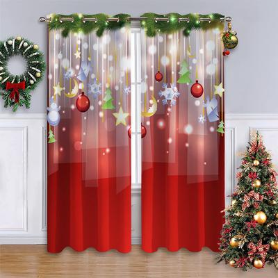 Boules Lumineuses Colorées Scintillantes pour Décoration de Noël, Rideaux de Fenêtre, Panneau de Salon, Impression Numérique 3D, Moti de Noël