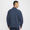 Nike Dri Fit Sweatshirts Men's Marine Blue Stand Collar Moderate