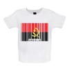 Angola Flag Style Barcode - Kids T-Shirt Tees Top - Luanda Flags Angolan City