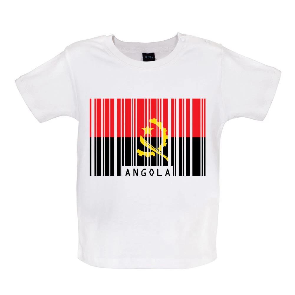 Angola Barcode Style Flag - Baby T-Shirt / Babygrow - Luanda Flags Town Angolese 160