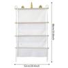 1/2/3 Layers Bohemian Wall Hanging Plush Toy Organizer Space Saving For Bedroom Capable Of Holding Multiple Stuff Home Storage