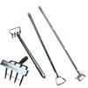 Strong Garden Tool With Pointed 4 Prong Head And Long Lasting Steel Build For Easy Plant Removal