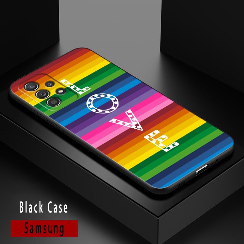 Gay Pride Flag Lesbians LGBT Rainbow Cases For Samsung Galaxy A52 Funda A54 A13 A52s A53 A72 A73 A33 A23 A32 A51 A71 Soft Covers