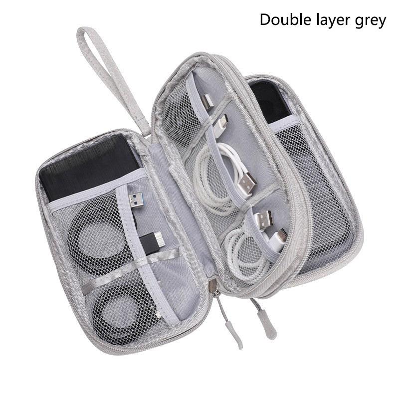 Electronic Organizer, Large Travel Cable Organizer Bag Pouch Carry Case Portable Waterproof Double Layers All-in-One Storage Bag