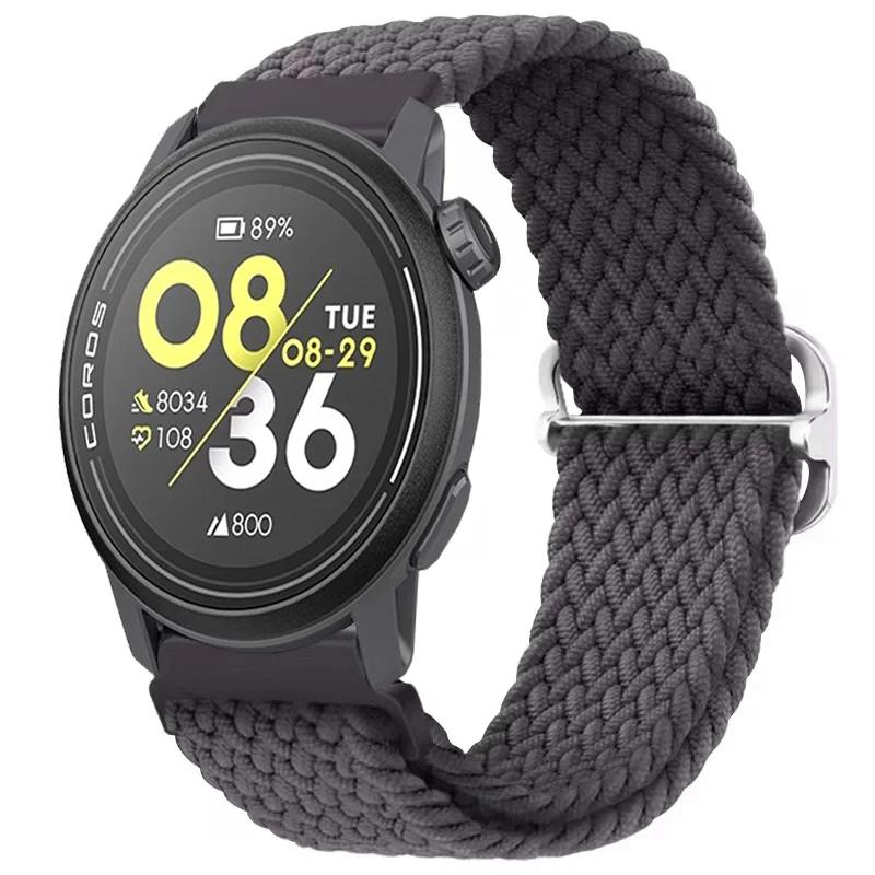 

Нейлоновий плетений ремінець 20/22 мм для COROS APEX 4/PACE Pro/4 3 2 Регульований браслет для CMF Watch 3/2/1 Pro Suunto Race 2/S/Run COROS PACE 4 3
