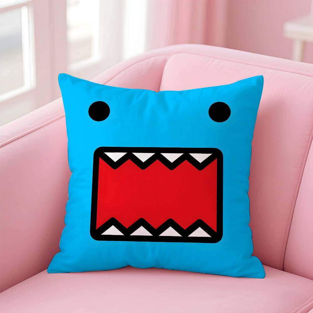 

Anime domo-kun Pillow Case pattern printing pillowcase living room sofa cushion cover bedroom room decor 16x16Inch