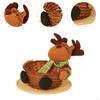 Christmas Basket Candies Cookies Holder Food Bread Portable Party Decor Snack Tray Table