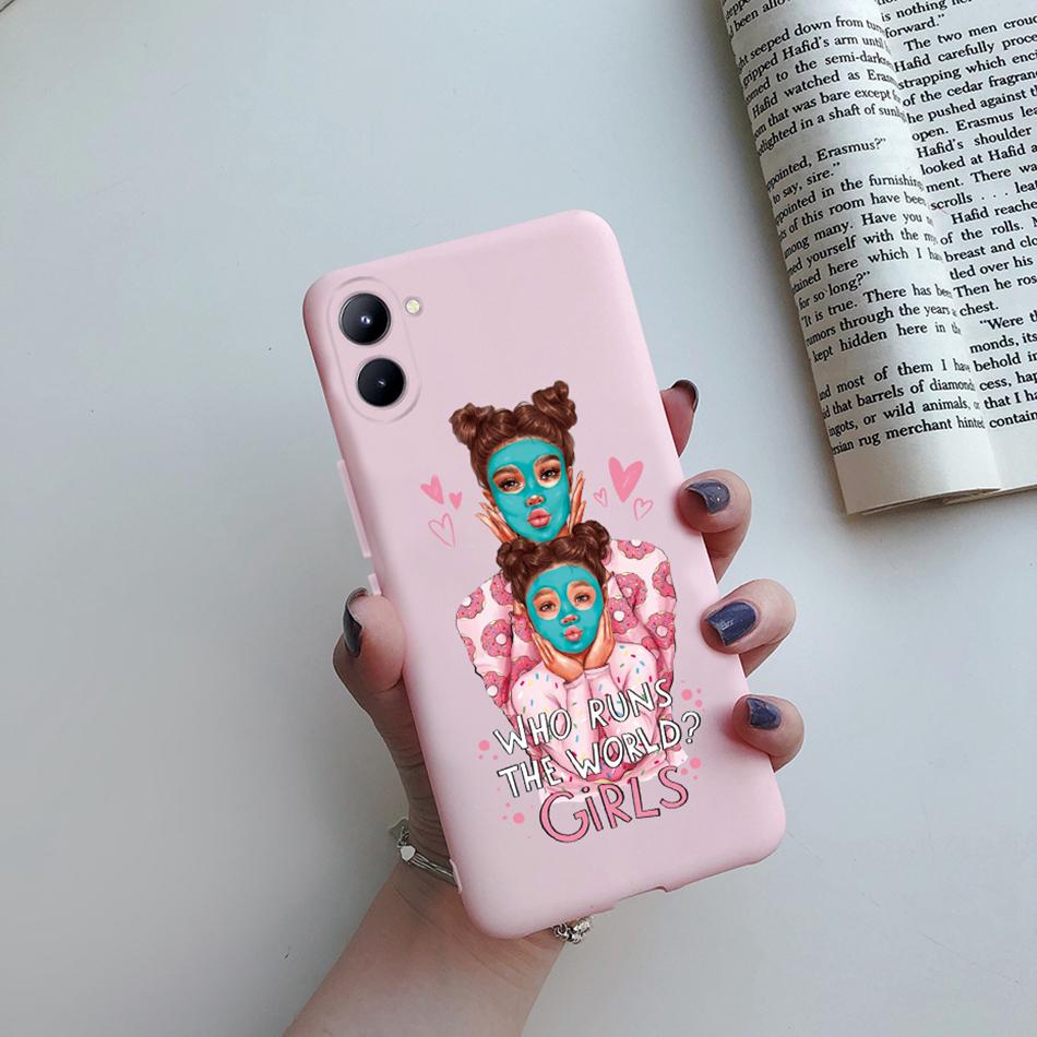 For Realme C33 4G Case Super Mom Baby Fashion Girls Soft Silicone Phone Case For Realme C33 2022 RMX3624 Back Cover Bumper Etui