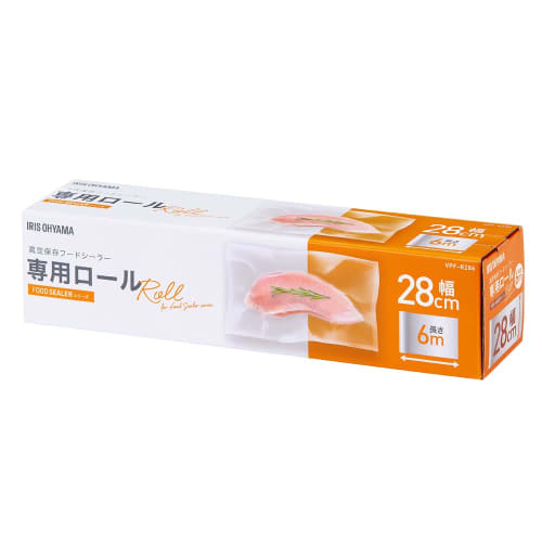 IRIS OHYAMA Vacuum Packing Machine Vacuum Preservation Food Sealer Dedicated Roll Width 28cm x Length 600cm VPF-R286