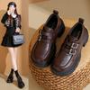 British style loafers women's 2025 autumn new thick heel platform retro fashion small Mary Jane small leather shoes