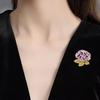 Enamel Embroidered Ball Flower Brooch, High-end Women's Fashion, Exquisite Brooch, Niche Design Sense, Elegant Brooch